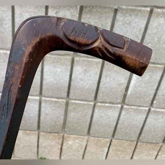 Early 20th Century Vtg Hand Crafted Carved Dual Hardwood Walking Stick Cane - Picture 5 of 16